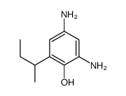 2,4-diamino-6-butan-2-ylphenol Structure