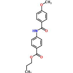 Propyl 4-[(4-methoxybenzoyl)amino]benzoate Structure