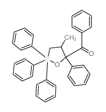 1,2-Oxaphospholane,5-benzoyl-2,2-dihydro-4-methyl-2,2,2,5-tetraphenyl-, cis- (8CI) Structure