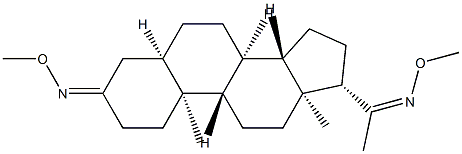 5β-Pregnane-3,20-dione bis(O-methyl oxime) Structure