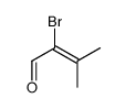2-bromo-3-methylbut-2-enal结构式
