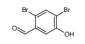 2,4-dibromo-5-hydroxybenzaldehyde Structure