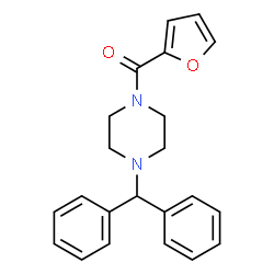 (4-Benzhydryl-piperazin-1-yl)-furan-2-yl-methanone Structure