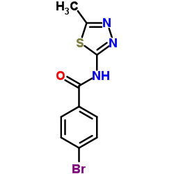 Benzamide, 4-bromo-N-(5-methyl-1,3,4-thiadiazol-2-yl Structure