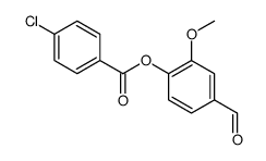 4-FORMYL-2-METHOXYPHENYL 4-CHLOROBENZOATE structure