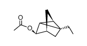 Tricyclo[2.2.1.02,6]heptan-3-ol, 1-ethyl-, acetate, stereoisomer (8CI,9CI)结构式