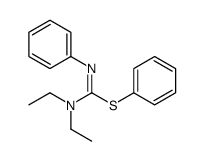 phenyl N,N-diethyl-N'-phenylcarbamimidothioate Structure