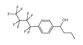 1-[4-(perfluorobutyl)phenyl]-1-butanol Structure