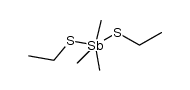 Bis-ethylmercaptan-trimethyl-antimon Structure