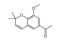 6-Acetyl-8-methoxy-2,2-dimethyl-2H-1-benzopyran结构式