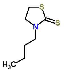 3-Butyl-1,3-thiazolidine-2-thione Structure