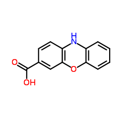 10H-Phenoxazine-3-carboxylic acid结构式