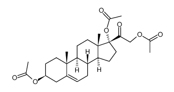 3beta,17,21-trihydroxypregn-5-en-20-one 3,17,21-tri(acetate)结构式
