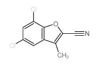 5,7-dichloro-3-methyl-benzofuran-2-carbonitrile Structure