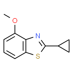 Benzothiazole, 2-cyclopropyl-4-methoxy- (9CI)结构式