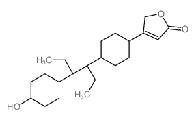 4-[4-[4-(4-hydroxycyclohexyl)hexan-3-yl]cyclohexyl]-5H-furan-2-one结构式