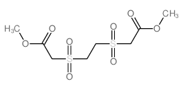 Acetic acid,2,2'-[1,2-ethanediylbis(sulfonyl)]bis-, dimethyl ester (9CI)结构式