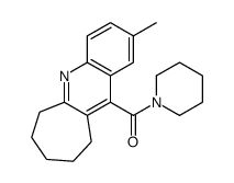 (2-methyl-7,8,9,10-tetrahydro-6H-cyclohepta[b]quinolin-11-yl)-piperidin-1-ylmethanone结构式