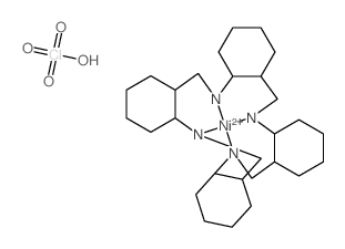 Nickel(2+), (tetrabenzo[b,f,j,n][1,5,9, 13]tetraazacyclohexadecine-N(5),N(11),N(17),N(23))-, (SP-4-1)-, diperchlorate Structure