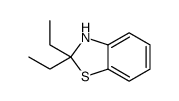 2,2-diethyl-3H-1,3-benzothiazole结构式