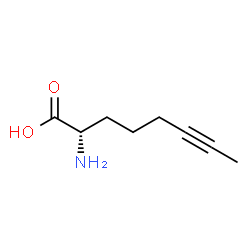 6-Octynoicacid,2-amino-,(2S)-(9CI)结构式
