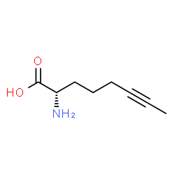 6-Octynoicacid,2-amino-,(2S)-(9CI) structure