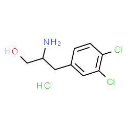 BENZENEPROPANOL, B-AMINO-3,4-DICHLORO-, HYDROCHLORIDE Structure