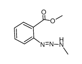 1-Methyl-3-(o-carbmethoxyphenyl)-triazen Structure