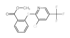 METHYL 2-([3-CHLORO-5-(TRIFLUOROMETHYL)-2-PYRIDINYL]SULPHANYL)BENZENECARBOXYLATE structure