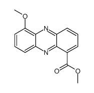 6-Methoxy-1-phenazinecarboxylic acid methyl ester结构式