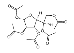 1,2,3,4,5-penta-O-acetyl-β-D-galactofuranose结构式