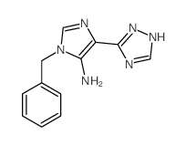 1H-Imidazol-5-amine,1-(phenylmethyl)-4-(1H-1,2,4-triazol-5-yl)- Structure