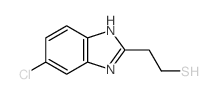 2-(5-chloro-3H-benzoimidazol-2-yl)ethanethiol structure