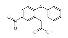 2-(5-nitro-2-phenylsulfanylphenyl)acetic acid结构式