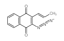 [1,4-dioxo-3-[(E)-prop-1-enyl]naphthalen-2-yl]imino-imino-azanium结构式