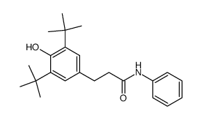 β-(4-hydroxy-3,5-di-tert-butylphenyl) propionic acid N-phenylamide结构式