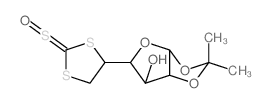 7,7-dimethyl-3-(2-sulfinyl-1,3-dithiolan-4-yl)-2,6,8-trioxabicyclo[3.3.0]octan-4-ol Structure