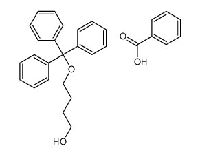 benzoic acid,4-trityloxybutan-1-ol Structure