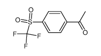 1-(4-trifluoromethanesulfonyl-phenyl)-ethanone Structure