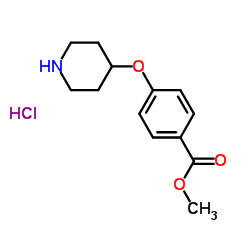 Methyl 4-(piperidin-4-yloxy)benzoate hydrochloride Structure