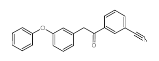 3-[2-(3-phenoxyphenyl)acetyl]benzonitrile Structure