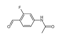 4-acetamido-2-fluorobenzaldehyde Structure