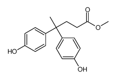 Methyl 4,4-bis(4-hydroxyphenyl)pentanoate结构式