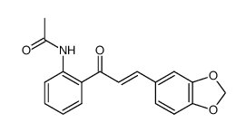 N-(2-(3-(benzo[d][1,3]dioxol-5-yl)acryloyl)phenyl)acetamide Structure
