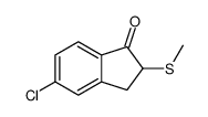 5-chloro-2-methylsulfanyl-2,3-dihydroinden-1-one结构式
