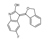 3-(3H-2-benzofuran-1-ylidene)-5-fluoro-1H-indol-2-one结构式