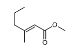 3-Methyl-2-hexenoic acid methyl ester结构式