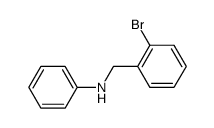 N-(2-bromobenzyl)benzenamine结构式