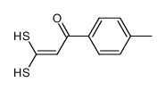 3,3-dimercapto-1-(p-methylphenyl)-2-propen-1-one结构式