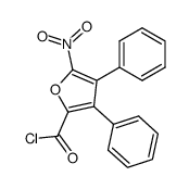 5-nitro-3,4-diphenyl-2-furoyl chloride结构式